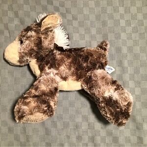 Hug & Luv Brown Horse Stuffed Animal Plush 18 Inches Gold Shimmer